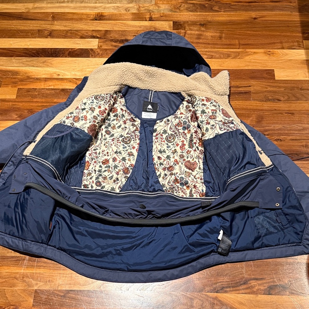 Burton Women's Prowess living lining Snowboard Jacket Indigo Size Large - Picture 8 of 13